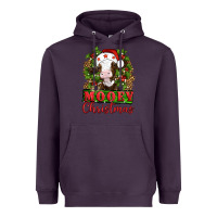 Plum Mooey christmas Heavyweight Hoodie - Artiststas