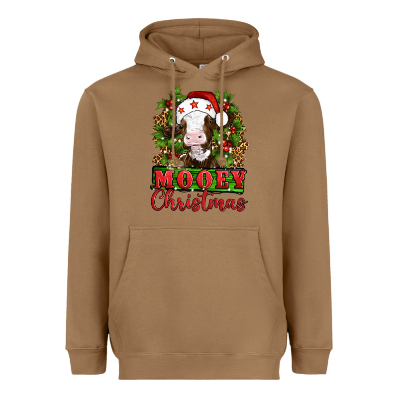 Mooey Christmas Heavyweight Hoodie by Artiststas | Teevron