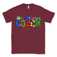 Burgundy coach Classic Tee - Zillion Design Studio