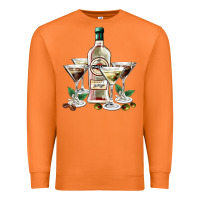 Carrot martini glasses and martini bottle Premium Sweatshirt - AdoDesignShop