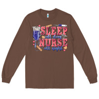 Chestnut sleep all day nurse all night Long Sleeve Tee - texasbilliewilder