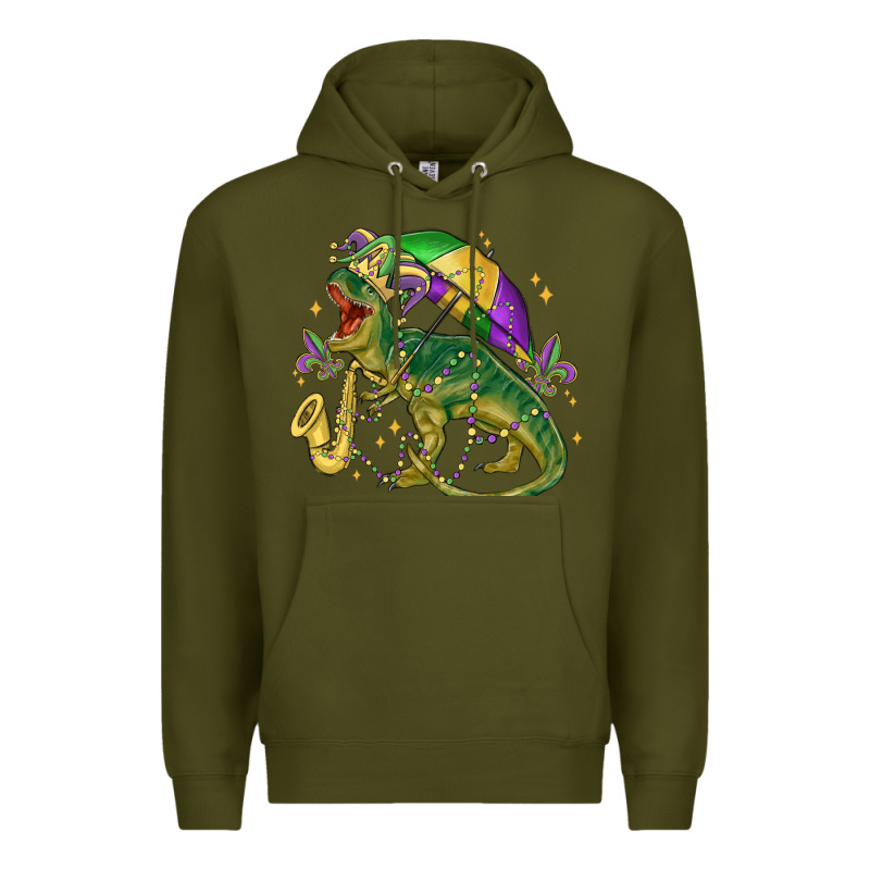 Mardi Gras Tree Rex Premium Hoodie by MaliasSmallBusiness | Teevron