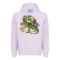 Lilac mardi gras tree rex Premium Hoodie - MaliasSmallBusiness