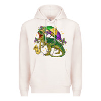Pale Pink mardi gras tree rex Premium Hoodie - MaliasSmallBusiness
