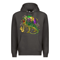 Smoke mardi gras tree rex Premium Hoodie - MaliasSmallBusiness