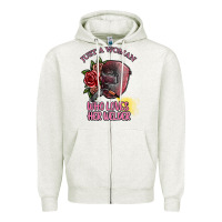 Oatmeal Heather just a woman who loves her welder Zipper Hoodie - SublimationCraftShop