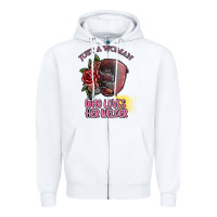 White just a woman who loves her welder Zipper Hoodie - SublimationCraftShop