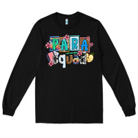 Black para squad Long Sleeve Tee - AdoDesignShop