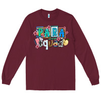 Burgundy para squad Long Sleeve Tee - AdoDesignShop