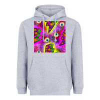 Heather Grey halloween thunders seamless pattern Heavyweight Hoodie - BundleAndBundleShop