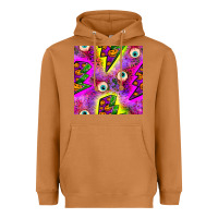 Halloween Thunders Seamless Pattern Heavyweight Hoodie | Teevron