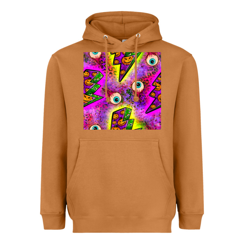 Halloween Thunders Seamless Pattern Heavyweight Hoodie by BundleAndBundleShop | Teevron