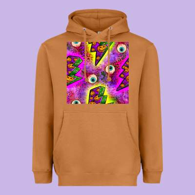 Halloween Thunders Seamless Pattern Heavyweight Hoodie Designed By Bundleandbundleshop