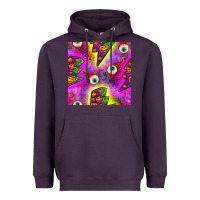 Plum halloween thunders seamless pattern Heavyweight Hoodie - BundleAndBundleShop