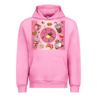 Fuchsia Pink cafecito y chisme Urban Hoodie - MaliasSmallBusiness