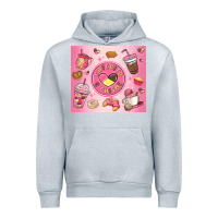 Heather Grey cafecito y chisme Urban Hoodie - MaliasSmallBusiness