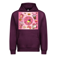 Mauve Wine cafecito y chisme Urban Hoodie - MaliasSmallBusiness