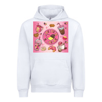 White cafecito y chisme Urban Hoodie - MaliasSmallBusiness