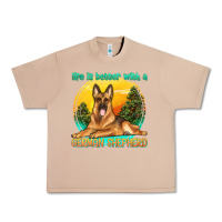 Burro life is better with a german shepherd Urban Heavy Tee - texasbilliewilder