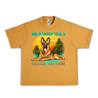 Peanut Butter life is better with a german shepherd Urban Heavy Tee - texasbilliewilder