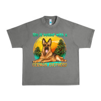 Tornado life is better with a german shepherd Urban Heavy Tee - texasbilliewilder