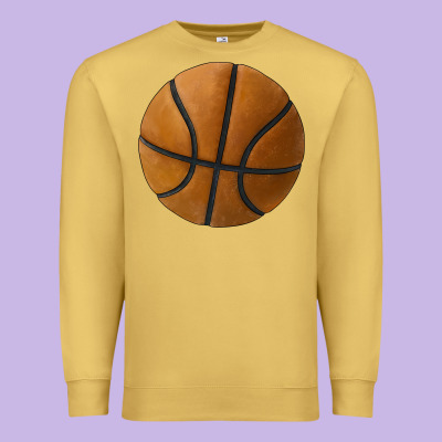 Basketball Ball Premium Sweatshirt Designed By Jahusdesignshop
