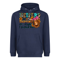 Navy heifers be trippin ok maybe i pushed her long hair Heavyweight Hoodie - Jasminsmagicworld