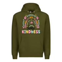 Army Green choose kindness Premium Hoodie - MaliasSmallBusiness