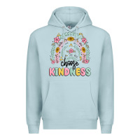 Blue Mist choose kindness Premium Hoodie - MaliasSmallBusiness