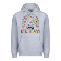 Heather Grey choose kindness Premium Hoodie - MaliasSmallBusiness