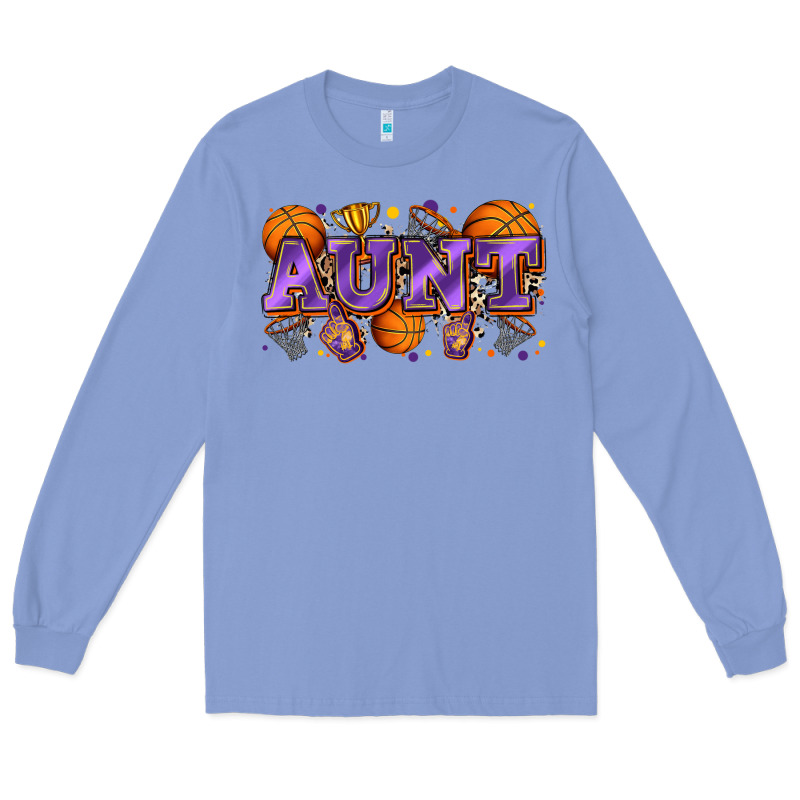 Aunt Basketball Long Sleeve Tee by Zillion Design Studio | Teevron