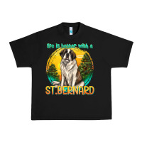 Black life is better with a st.bernard Urban Heavy Tee - texasbilliewilder