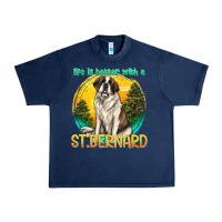 Navy life is better with a st.bernard Urban Heavy Tee - texasbilliewilder