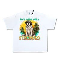 White life is better with a st.bernard Urban Heavy Tee - texasbilliewilder