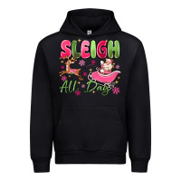 Black sleigh all day Urban Hoodie - MaliasSmallBusiness