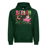 Forest Green sleigh all day Urban Hoodie - MaliasSmallBusiness