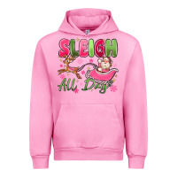 Fuchsia Pink sleigh all day Urban Hoodie - MaliasSmallBusiness
