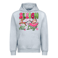 Heather Grey sleigh all day Urban Hoodie - MaliasSmallBusiness