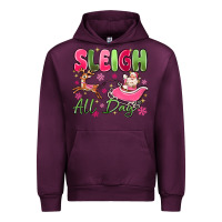 Mauve Wine sleigh all day Urban Hoodie - MaliasSmallBusiness