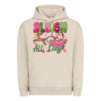 Pigment French Oak sleigh all day Urban Hoodie - MaliasSmallBusiness