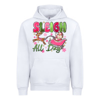 White sleigh all day Urban Hoodie - MaliasSmallBusiness