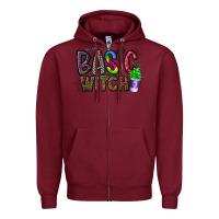 Burgundy basic witch Zipper Hoodie - CowhideDigitalArt