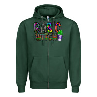Sports Green basic witch Zipper Hoodie - CowhideDigitalArt