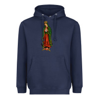 Navy our lady of guadalupe Heavyweight Hoodie - JahusDesignShop