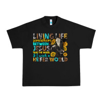 Black living life somewhere between jesus Urban Heavy Tee - texasbilliewilder