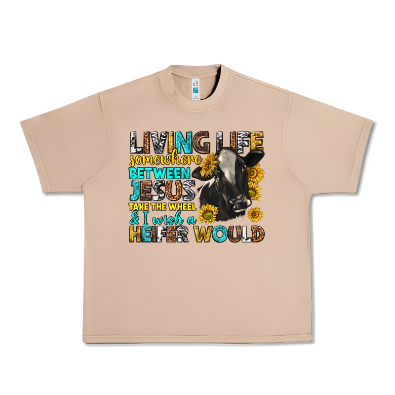 Living Life Somewhere Between Jesus Urban Heavy Tee by texasbilliewilder | Teevron