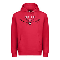 Cardinal bunny face easter Premium Hoodie - MaliasSmallBusiness