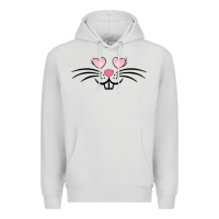Dove Grey bunny face easter Premium Hoodie - MaliasSmallBusiness
