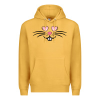 Mustard bunny face easter Premium Hoodie - MaliasSmallBusiness