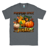 Charcoal Heather pumpkin spice junkie Classic Tee - BundleAndBundleShop